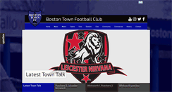 Desktop Screenshot of bostontownfc.co.uk